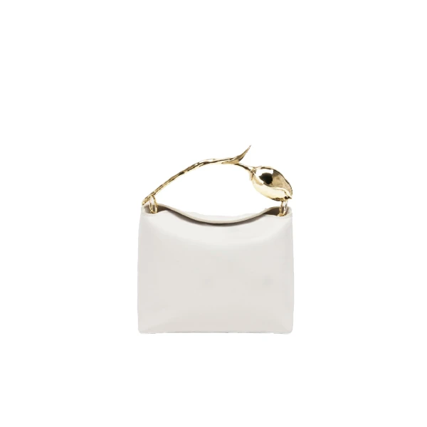 Mini Bloom Bag in Porcelain Leather