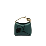 Erdem Mini Bloom Bag in Teal Leather | Mini Bags | Luxury Shoes 