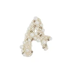 Erdem Pearl Alphabet Brooch A | Brooches & Pins | Luxury Shoes 