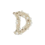 Erdem Pearl Alphabet Brooch D | Brooches & Pins | Luxury Shoes 
