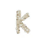 Erdem Pearl Alphabet Brooch K | Brooches & Pins | Luxury Shoes 