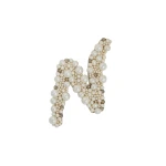 Erdem Pearl Alphabet Brooch N | Brooches & Pins | Luxury Shoes 