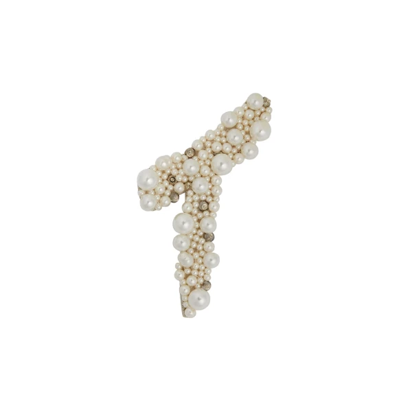 Erdem Pearl Alphabet Brooch T | Brooches & Pins | Luxury Shoes 