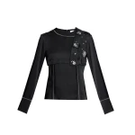 Erdem Satin Cady Long Sleeve Shirt | Shirts | Luxury Shoes 