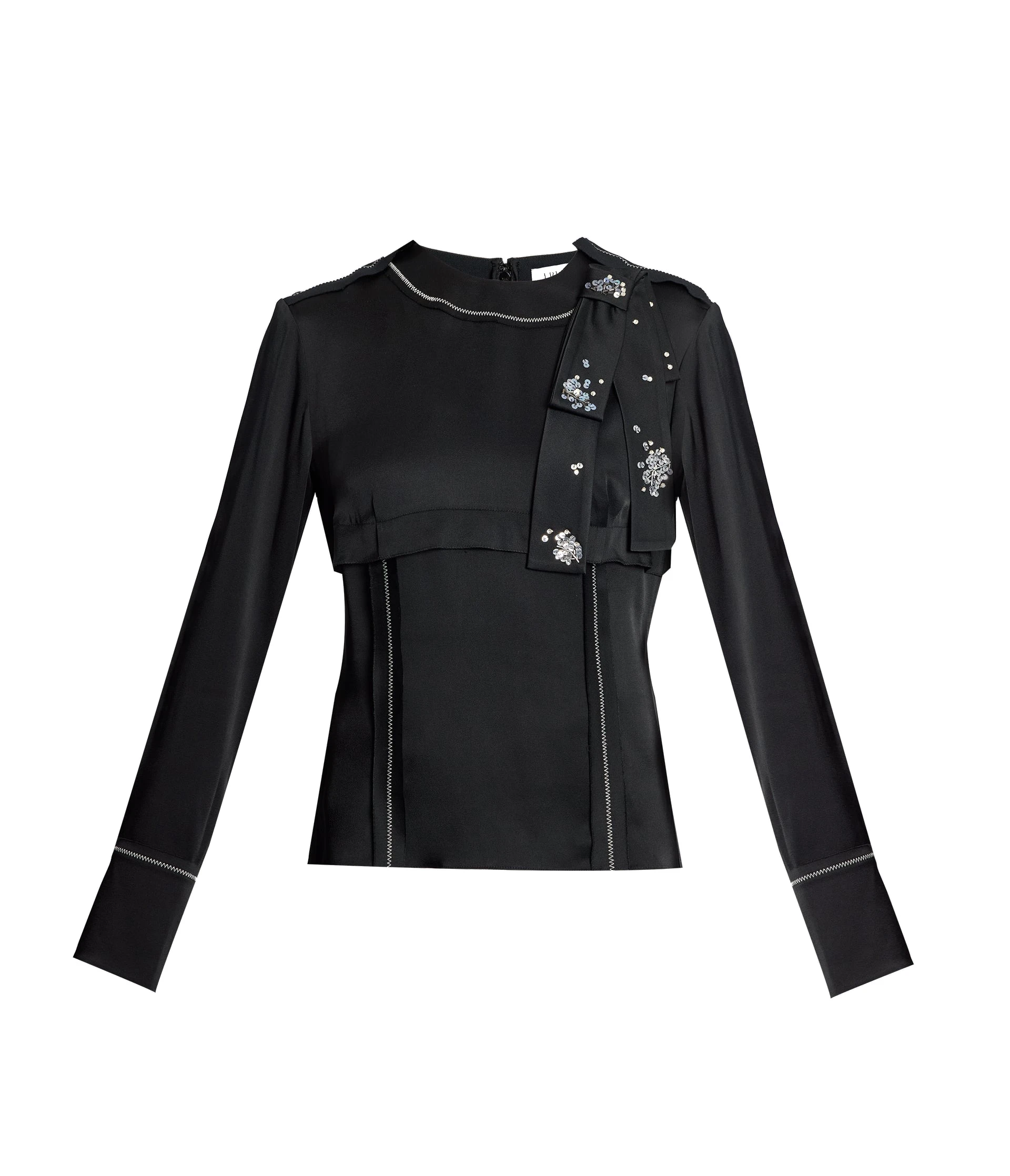 Erdem Satin Cady Long Sleeve Shirt Erdem Satin Cady Long Sleeve Shirt | Shirts | Luxury Shoes
