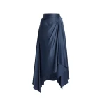 Erdem Satin Draped Midi Skirt | Midi Skirts | Luxury Shoes 
