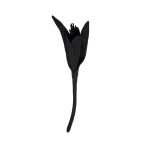 Erdem Satin Flower Brooch in Black | Brooches & Pins | Luxury Shoes 