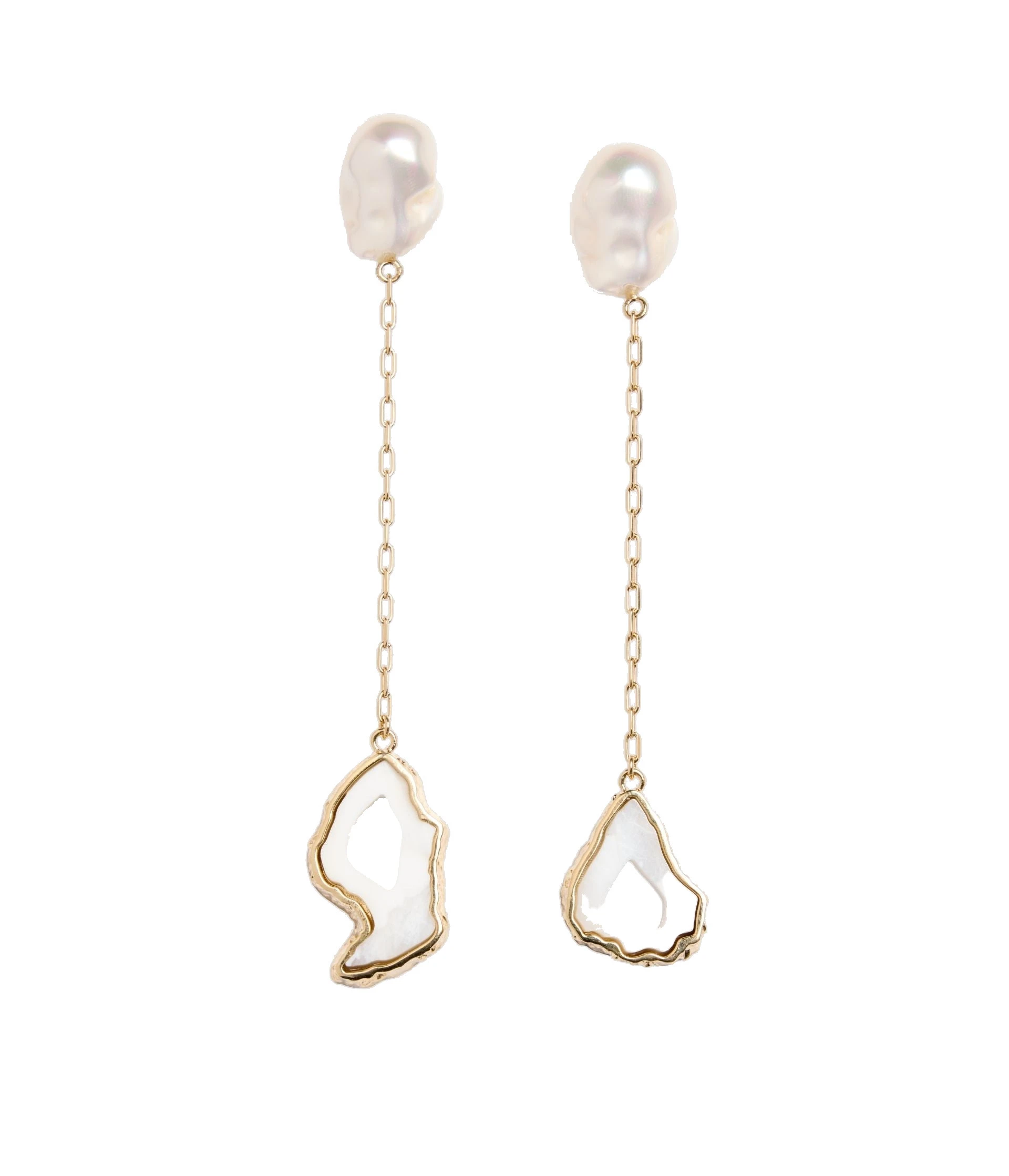 Erdem Stone Drop Earring in White Agate Erdem Stone Drop Earring in White Agate | Earrings | Luxury Shoes