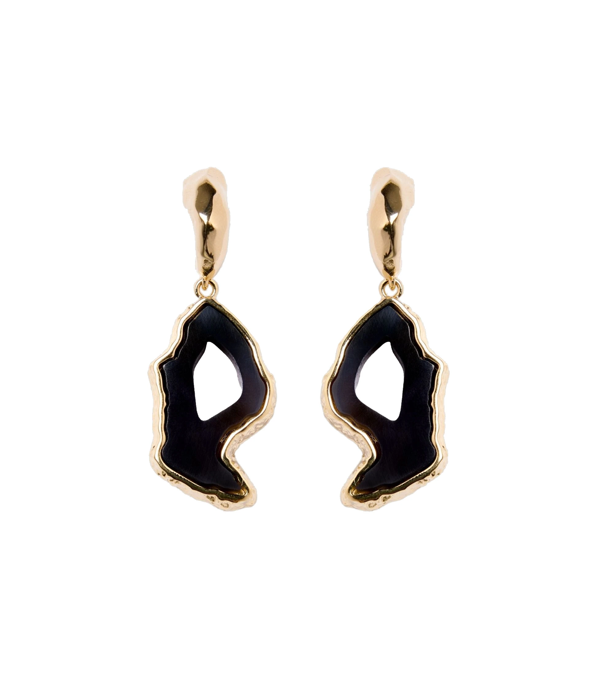 Erdem Stone Earring in Black Agate Erdem Stone Earring in Black Agate | Earrings | Luxury Shoes