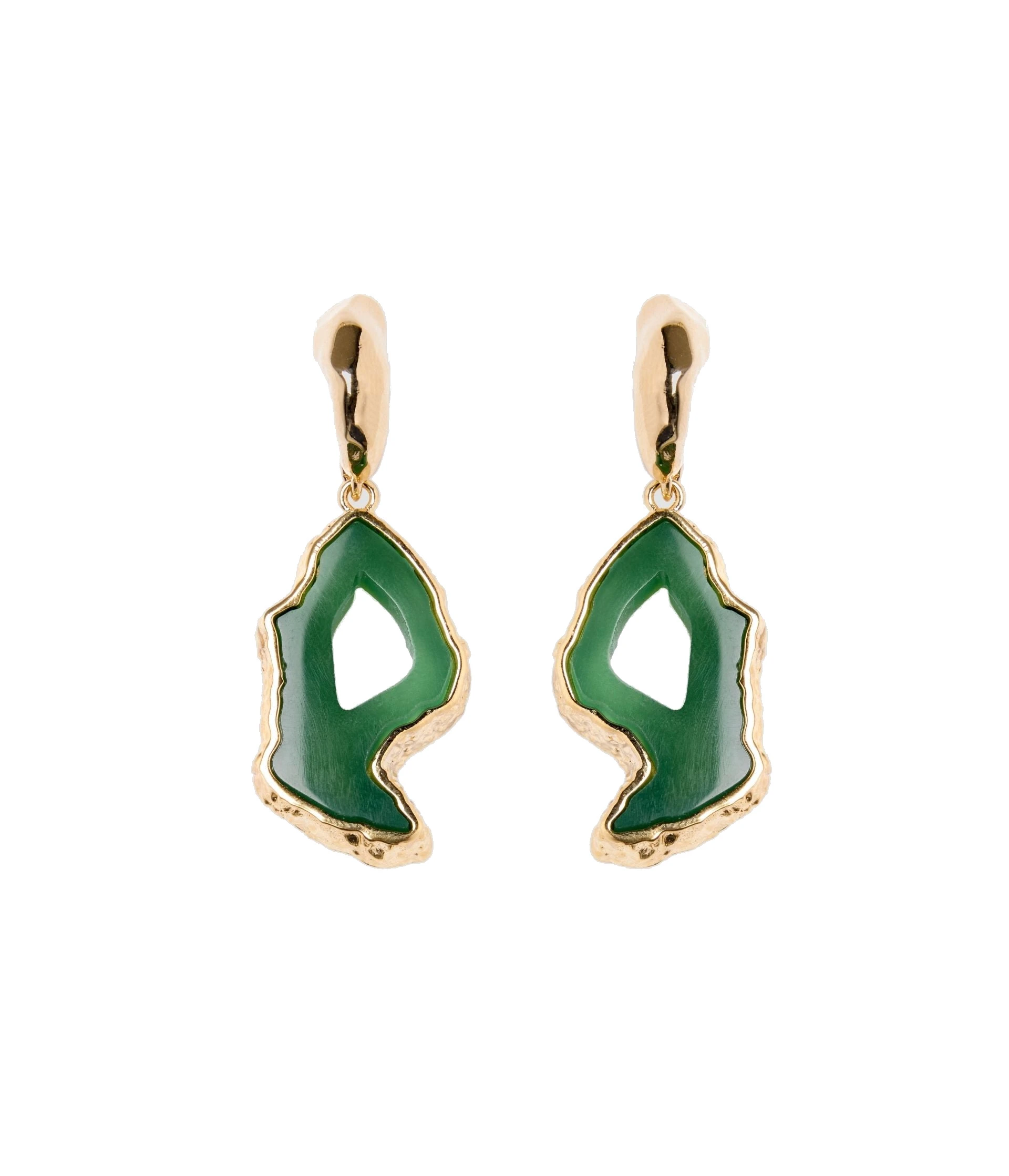 Erdem Stone Earring in Green Agate Erdem Stone Earring in Green Agate | Earrings | Luxury Shoes