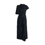 Erdem Stripe Tailoring Draped Midi Dress | Midi Dresses | Luxury Shoes 