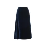 Erdem Velvet Draped Midi Skirt | Midi Skirts | Luxury Shoes 