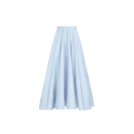Oscar de la Renta Cotton Poplin Sateen Circle Skirt | Skirts | Luxury Shoes 
