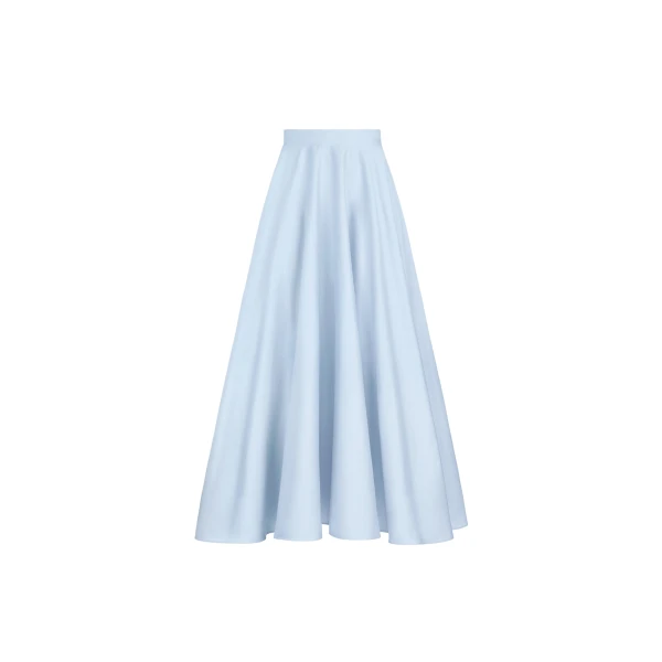 Cotton Poplin Sateen Circle Skirt