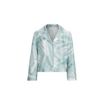 Oscar de la Renta Long Sleeve Stripey Plaid Silk Twill Blouse | Tops | Luxury Shoes 