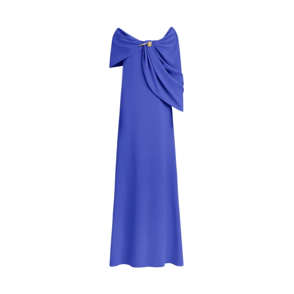 Off Shoulder Draped Detail Georgette Caftan