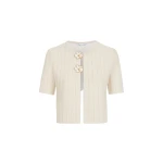 Oscar de la Renta Ottoman Cropped Cardigan | Knitwear | Luxury Shoes 