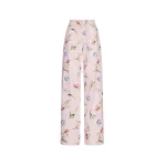 Oscar de la Renta Painted Iris Poplin Pant | Pants | Luxury Shoes 