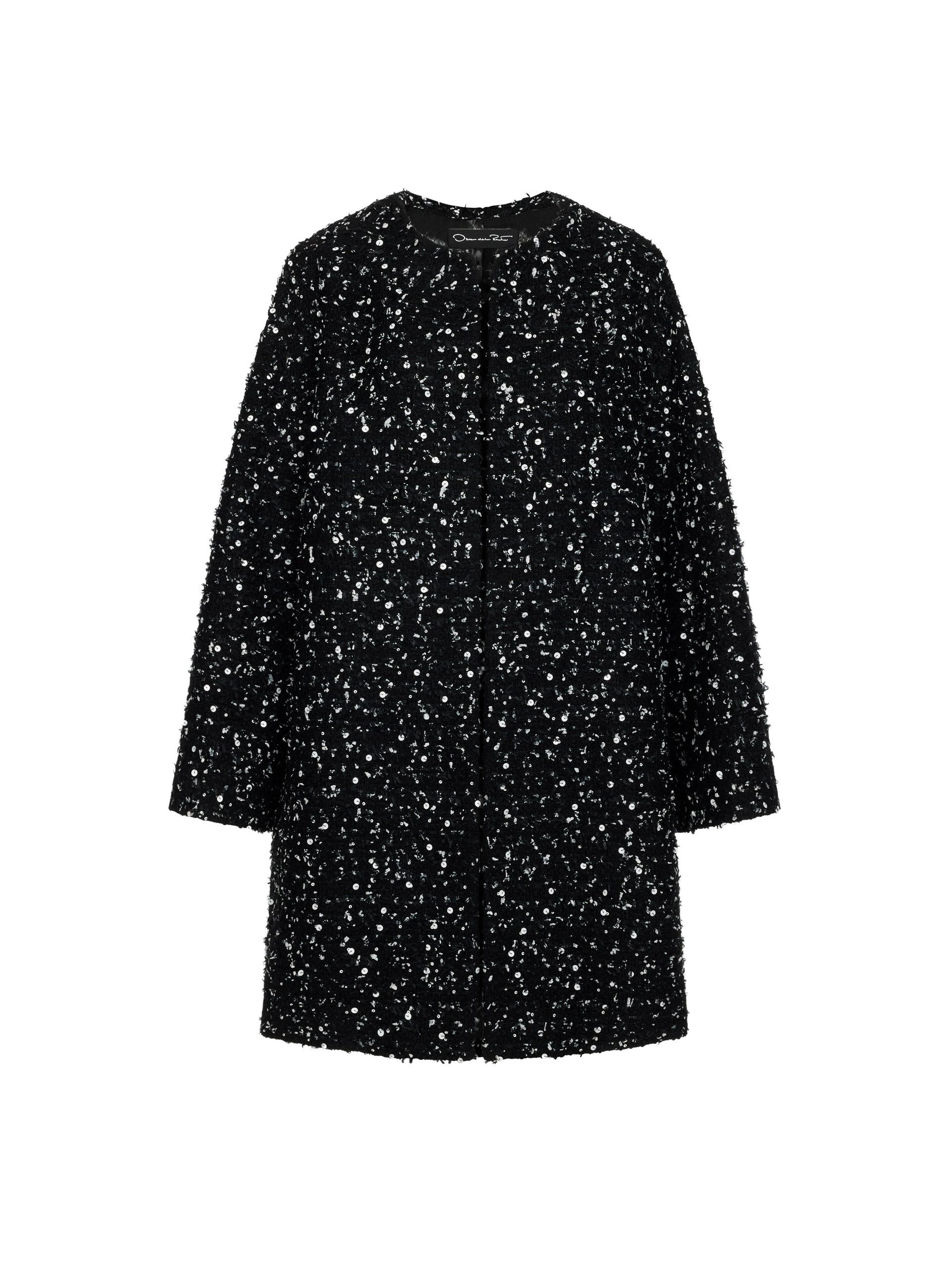 Oscar de la Renta Sequin Ribbon Tweed Coat Oscar de la Renta Sequin Ribbon Tweed Coat | Coats | Luxury Shoes