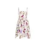 Oscar de la Renta Sleeveless Iris Flowers Poplin Day Dress | Dresses | Luxury Shoes 