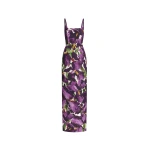 Oscar de la Renta Sleeveless Large Watercolor Iris Faille Gown | Dresses | Luxury Shoes 