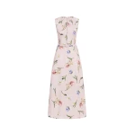 Oscar de la Renta Sleeveless Painted Iris Poplin Day Dress | Dresses | Luxury Shoes 