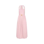 Oscar de la Renta Sleeveless Stretch Cotton Poplin Sateen Day Dress | Dresses | Luxury Shoes 