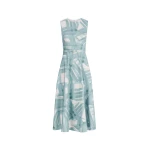 Oscar de la Renta Sleeveless Stripey Plaid Poplin Day Dress | Dresses | Luxury Shoes 