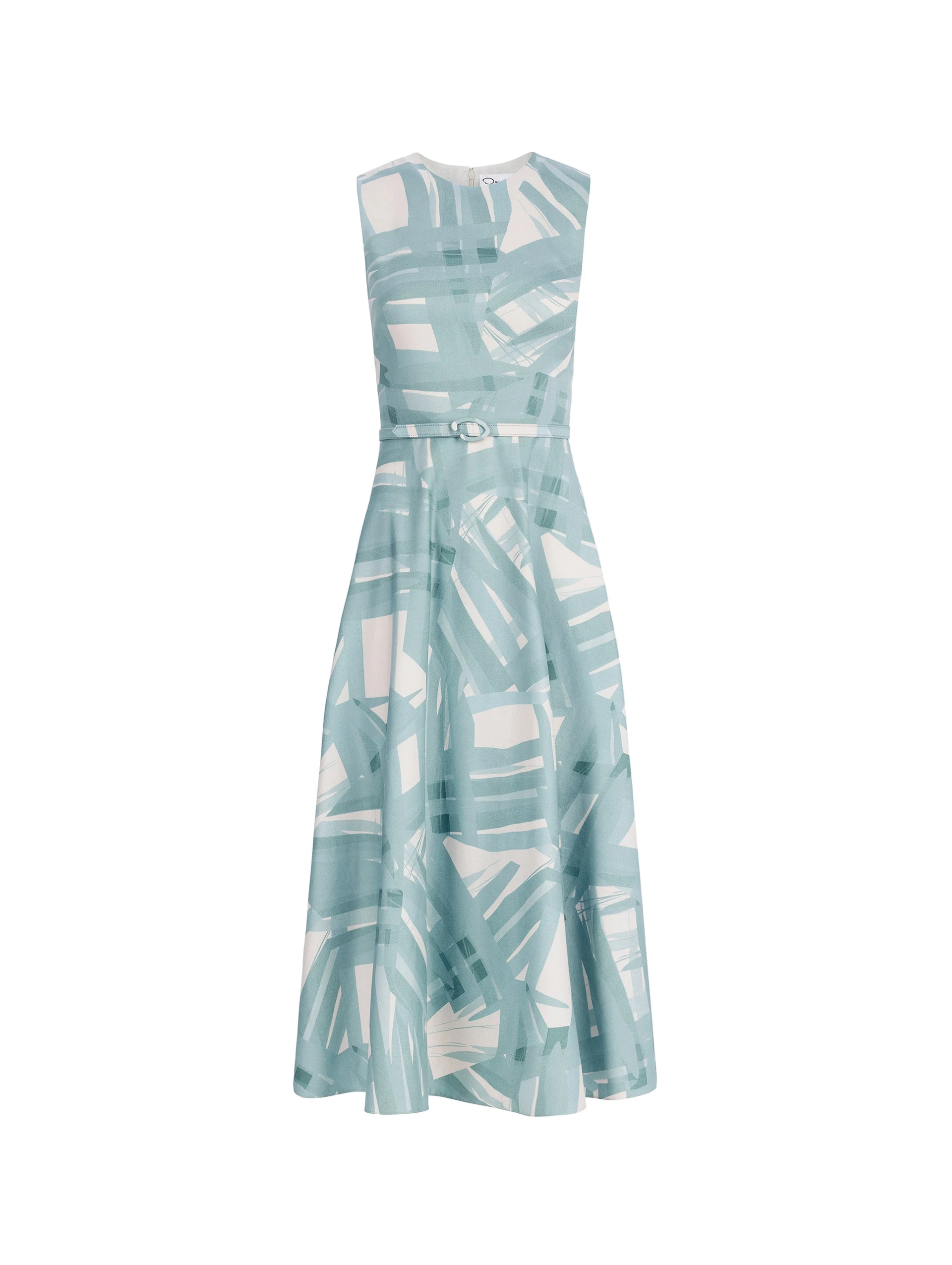 Oscar de la Renta Sleeveless Stripey Plaid Poplin Day Dress Oscar de la Renta Sleeveless Stripey Plaid Poplin Day Dress | Dresses | Luxury Shoes