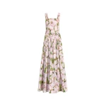 Oscar de la Renta Sleeveless Watercolor Iris Poplin Day Dress | Dresses | Luxury Shoes 