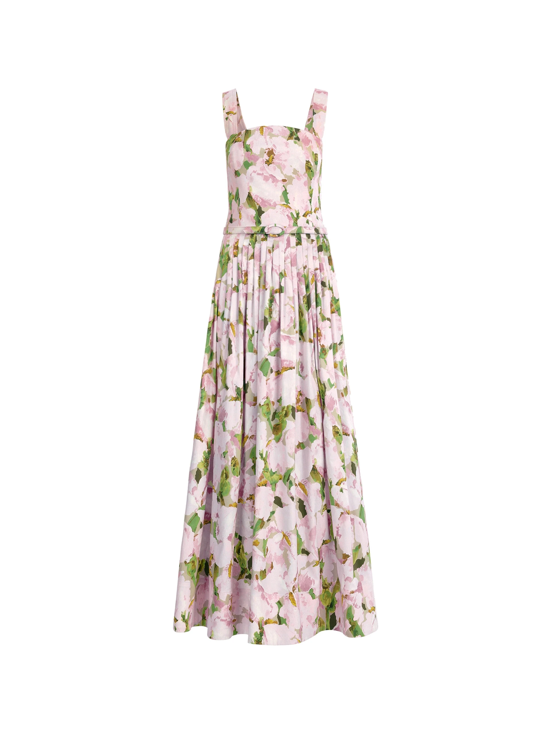 Oscar de la Renta Sleeveless Watercolor Iris Poplin Day Dress Oscar de la Renta Sleeveless Watercolor Iris Poplin Day Dress | Dresses | Luxury Shoes